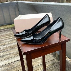 Justfab “Sheila” Black Patent Leather Punp